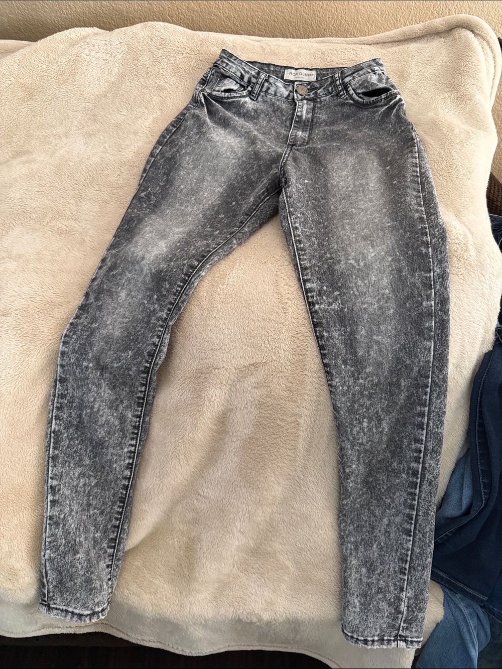 Women's Acid Wash Gray Jeans